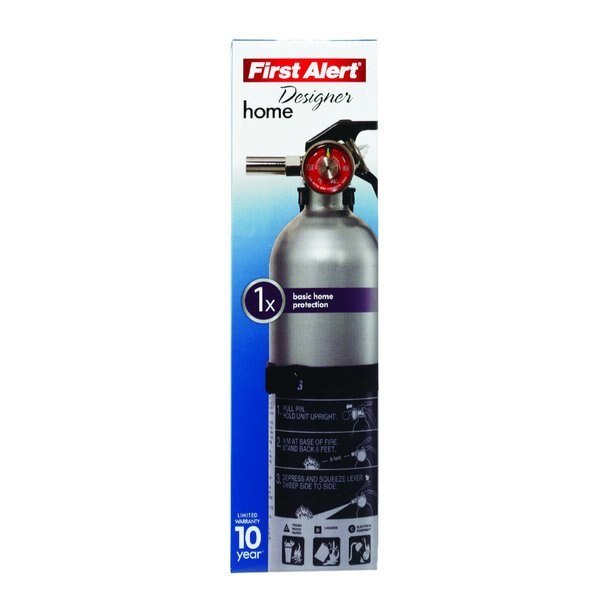 Designer 2-1/2 lb Fire Extinguisher For Household OSHA/US Coast Guard Agency Approval, First Alert, Mfr#: DHOME1